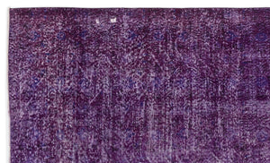 Purple Over Dyed Vintage Rug 5'10'' x 9'11'' ft 179 x 301 cm