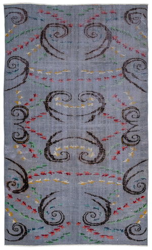 Retro Design Natural Vintage Rug 5'11'' x 10'1'' ft 180 x 307 cm