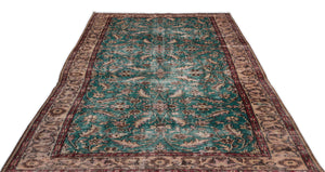 Naturel Over Dyed Vintage Rug 5'9'' x 9'5'' ft 175 x 286 cm