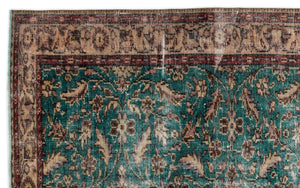 Naturel Over Dyed Vintage Rug 5'9'' x 9'5'' ft 175 x 286 cm
