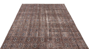 Naturel Over Dyed Vintage Rug 5'7'' x 8'6'' ft 169 x 258 cm