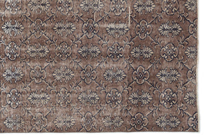 Naturel Over Dyed Vintage Rug 5'7'' x 8'6'' ft 169 x 258 cm