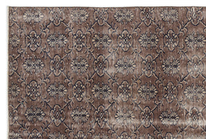 Naturel Over Dyed Vintage Rug 5'7'' x 8'6'' ft 169 x 258 cm