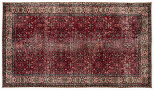 Naturel Over Dyed Vintage Rug 4'11'' x 8'8'' ft 150 x 263 cm