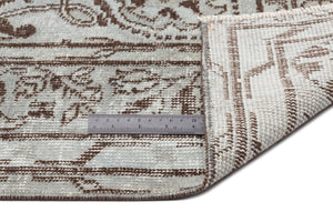 Gray Over Dyed Vintage Rug 5'4'' x 8'7'' ft 163 x 262 cm