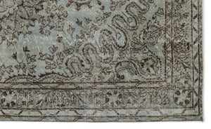 Gray Over Dyed Vintage Rug 5'4'' x 8'7'' ft 163 x 262 cm