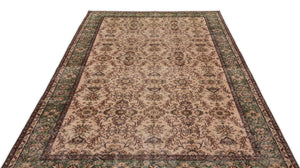 Naturel Over Dyed Vintage Rug 5'8'' x 9'7'' ft 172 x 293 cm