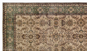 Naturel Over Dyed Vintage Rug 5'8'' x 9'7'' ft 172 x 293 cm