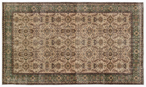 Naturel Over Dyed Vintage Rug 5'8'' x 9'7'' ft 172 x 293 cm