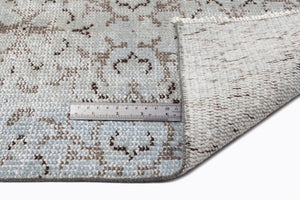 Blue Over Dyed Vintage Rug 5'10'' x 9'0'' ft 179 x 275 cm