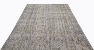 Blue Over Dyed Vintage Rug 5'10'' x 9'0'' ft 179 x 275 cm