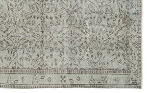 Green Over Dyed Vintage Rug 5'11'' x 9'7'' ft 180 x 293 cm