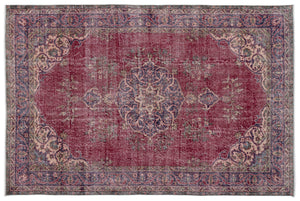 Naturel Over Dyed Vintage Rug 5'10'' x 8'10'' ft 178 x 270 cm