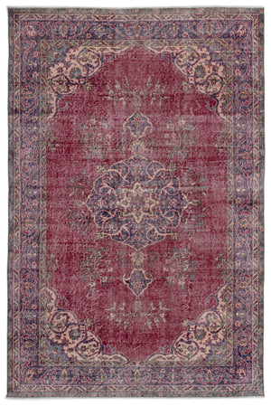 Naturel Over Dyed Vintage Rug 5'10'' x 8'10'' ft 178 x 270 cm