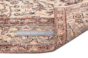 Beige Over Dyed Vintage Rug 5'1'' x 8'8'' ft 156 x 263 cm