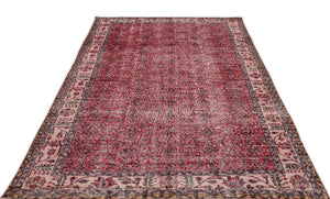 Naturel Over Dyed Vintage Rug 5'3'' x 9'1'' ft 161 x 276 cm