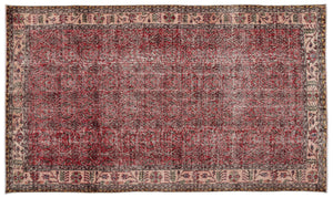 Naturel Over Dyed Vintage Rug 5'3'' x 9'1'' ft 161 x 276 cm