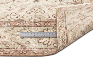 Beige Over Dyed Vintage Rug 4'12'' x 8'11'' ft 152 x 272 cm