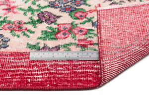 Retro Over Dyed Vintage Rug 6'2'' x 9'2'' ft 188 x 280 cm