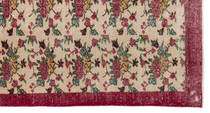 Retro Over Dyed Vintage Rug 5'3'' x 9'9'' ft 160 x 298 cm