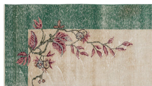 Retro Over Dyed Vintage Rug 5'2'' x 9'4'' ft 157 x 285 cm