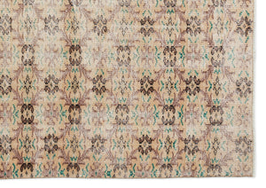 Retro Over Dyed Vintage Rug 5'12'' x 8'5'' ft 182 x 257 cm