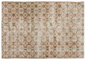 Retro Over Dyed Vintage Rug 5'12'' x 8'5'' ft 182 x 257 cm