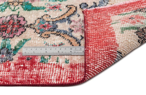 Retro Over Dyed Vintage Rug 5'1'' x 8'11'' ft 155 x 271 cm