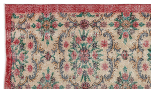 Retro Over Dyed Vintage Rug 5'1'' x 8'11'' ft 155 x 271 cm