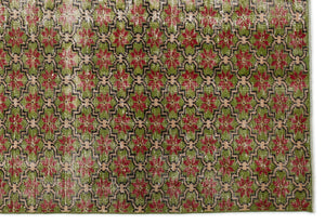 Retro Over Dyed Vintage Rug 5'7'' x 8'3'' ft 171 x 251 cm