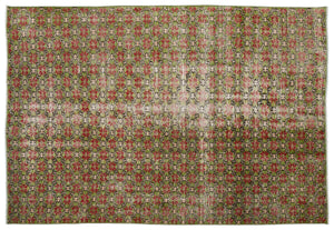 Retro Over Dyed Vintage Rug 5'7'' x 8'3'' ft 171 x 251 cm