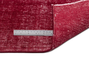 Red Over Dyed Vintage Rug 4'9'' x 8'6'' ft 145 x 260 cm