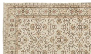 Beige Over Dyed Vintage Rug 6'0'' x 10'0'' ft 183 x 306 cm