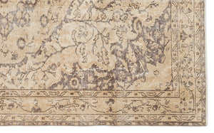Beige Over Dyed Vintage Rug 5'3'' x 8'11'' ft 159 x 271 cm