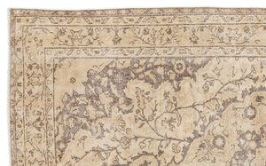 Beige Over Dyed Vintage Rug 5'3'' x 8'11'' ft 159 x 271 cm