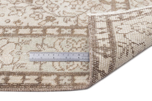 Beige Over Dyed Vintage Rug 5'6'' x 9'4'' ft 168 x 284 cm