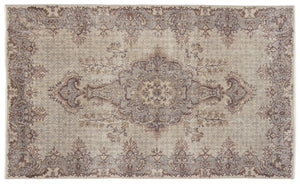 Naturel Over Dyed Vintage Rug 5'3'' x 8'10'' ft 160 x 268 cm