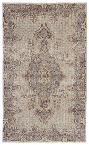 Naturel Over Dyed Vintage Rug 5'3'' x 8'10'' ft 160 x 268 cm