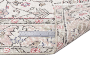 Beige Over Dyed Vintage Rug 5'10'' x 8'5'' ft 178 x 256 cm