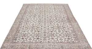 Beige Over Dyed Vintage Rug 5'10'' x 8'5'' ft 178 x 256 cm