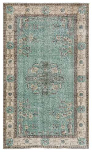Naturel Over Dyed Vintage Rug 5'1'' x 8'7'' ft 154 x 261 cm