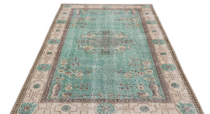 Traditional Design Natural Aged Vintage Rug 5'1'' x 8'7'' ft 154 x 261 cm