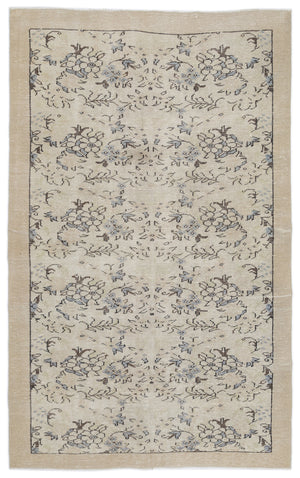 Retro Over Dyed Vintage Rug 5'5'' x 8'8'' ft 164 x 264 cm