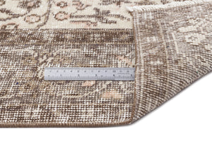Beige Over Dyed Vintage Rug 5'11'' x 9'2'' ft 180 x 280 cm