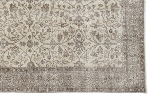Beige Over Dyed Vintage Rug 5'11'' x 9'2'' ft 180 x 280 cm