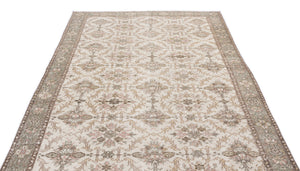 Beige Over Dyed Vintage Rug 6'1'' x 10'0'' ft 185 x 305 cm