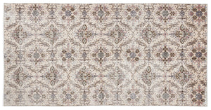 Retro Over Dyed Vintage Rug 3'9'' x 7'3'' ft 114 x 221 cm