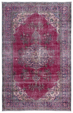 Naturel Over Dyed Vintage Rug 5'11'' x 9'3'' ft 181 x 281 cm