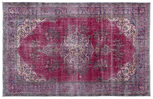 Naturel Over Dyed Vintage Rug 5'11'' x 9'3'' ft 181 x 281 cm
