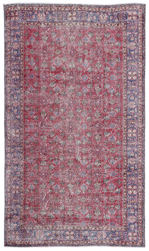 Naturel Over Dyed Vintage Rug 5'7'' x 9'6'' ft 171 x 290 cm